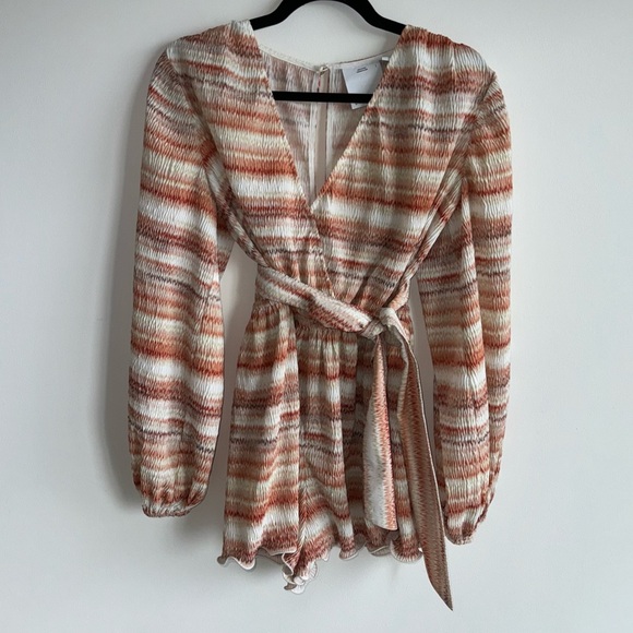 C/MEO Collective Worlds Collide Playsuit in Apricot - Picture 3 of 8